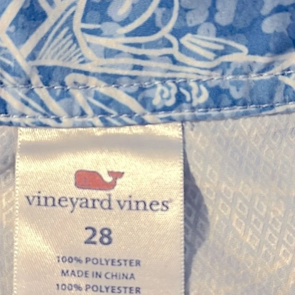 Vineyard Vines Island Chappy Tarpon Fish Pattern Board Shorts Swim Trunks